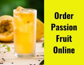 passion fruit drink banner as
