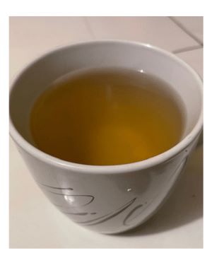 home made papaya leaf tea